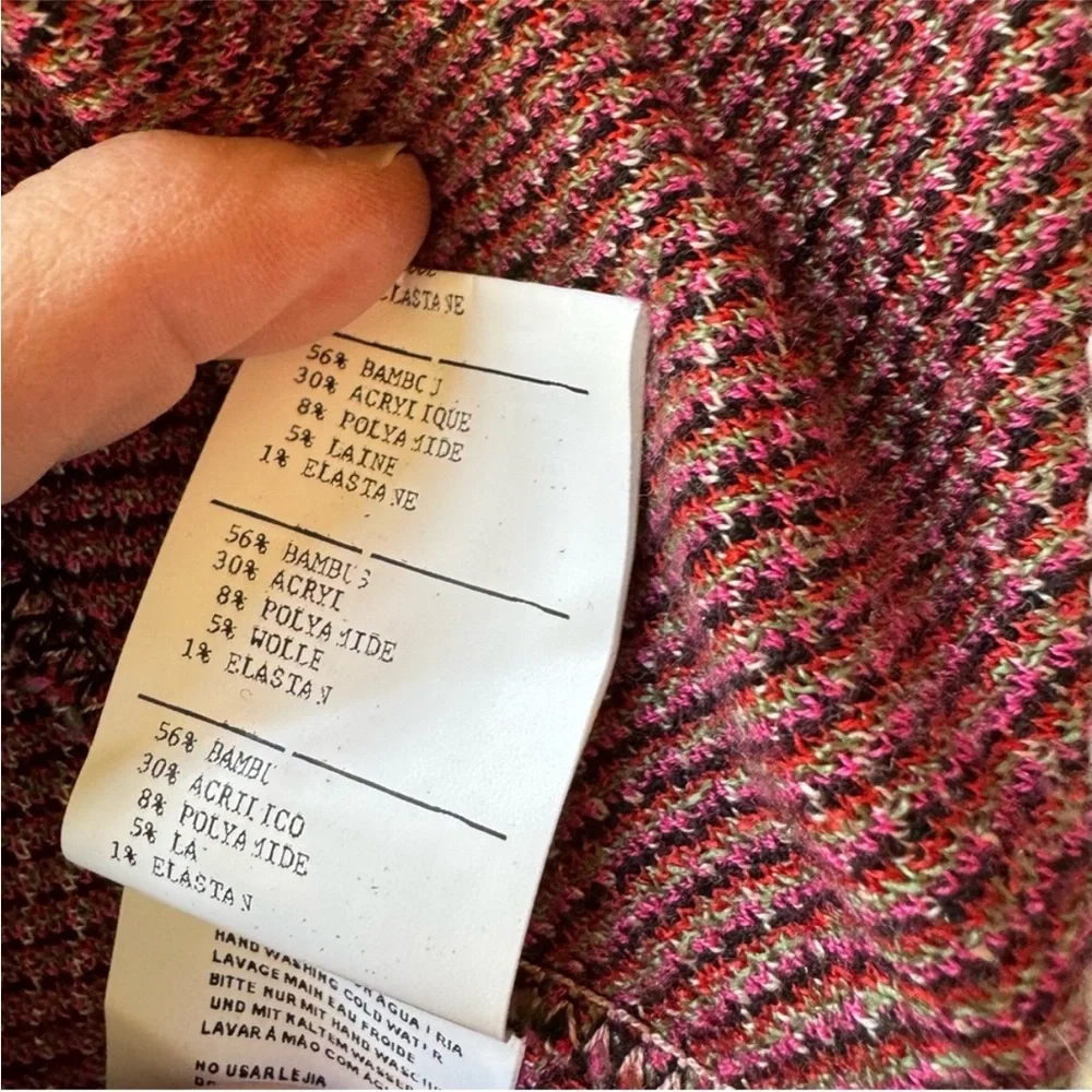 Anthropologie Aldomartins cardigan with Fringe detail- Cream and Black fringe - Picture 5 of 12